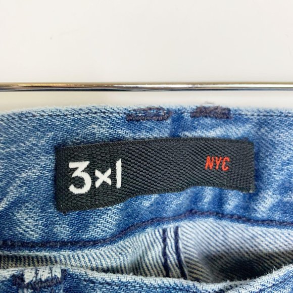 3 x 1 Jeans Fringe Straight Crop Stella Sz 27 - Picture 4 of 12